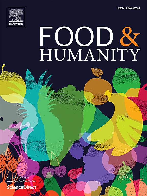 Go to journal home page - Food and Humanity